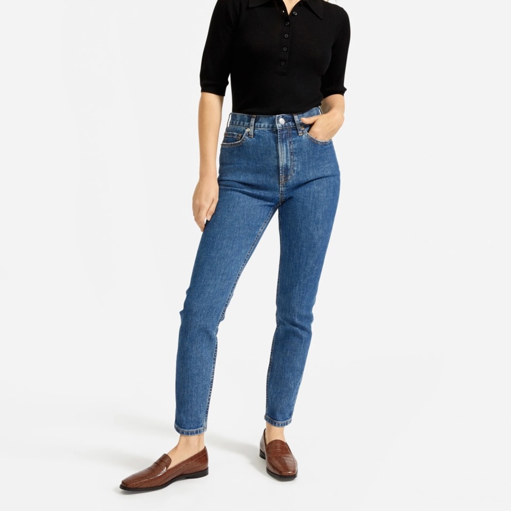 Everlane High-Riser Straight ankle jeans 24